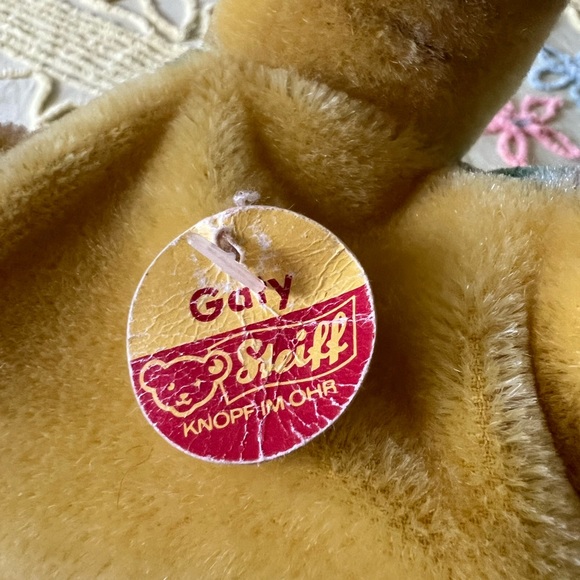 Steiff Plush Puppet Vintage Mohair Gaty the Alligator - Picture 4 of 5